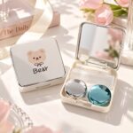 Bear Mirror Contact Lens Travel Case