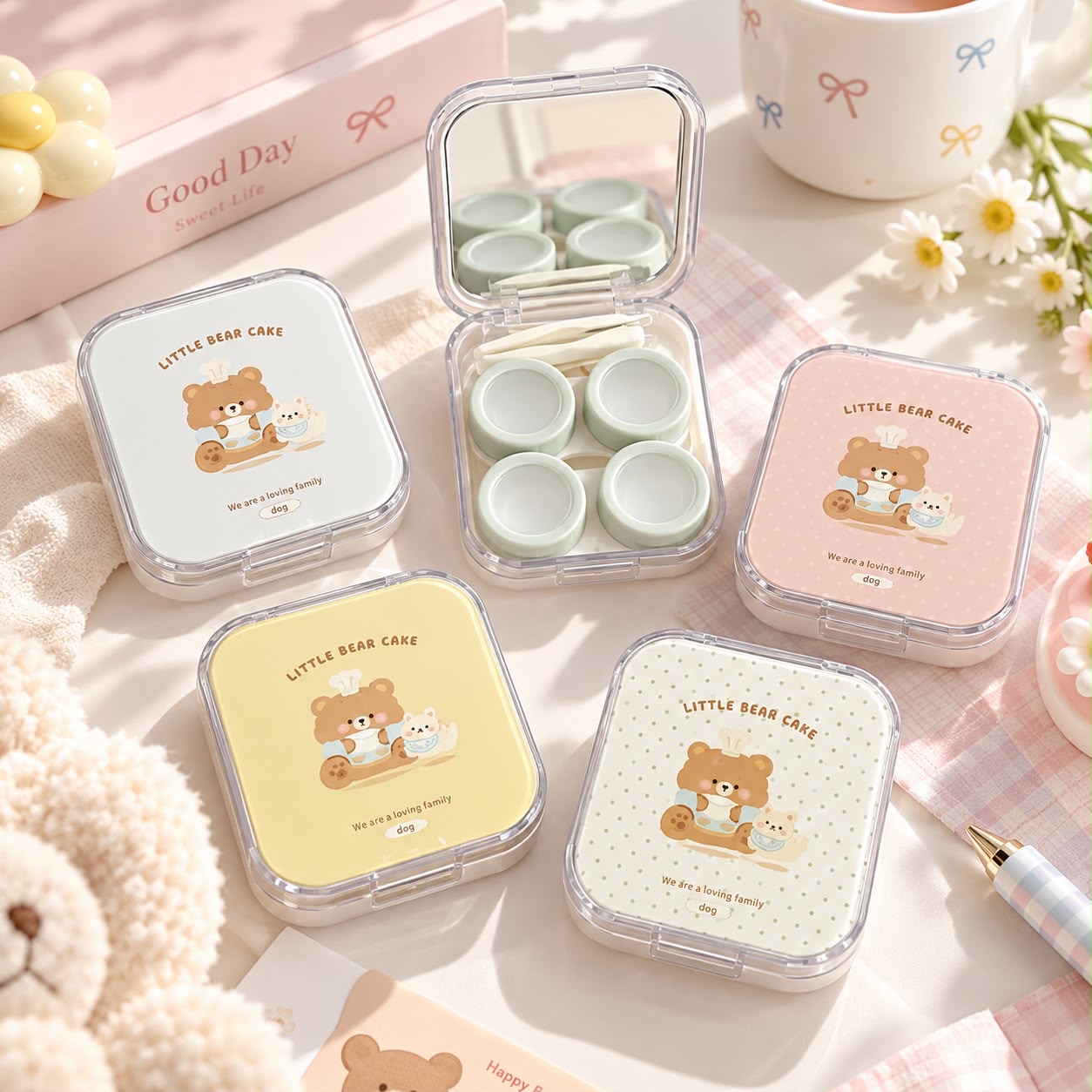 f2de7281-25d2-4d87-86a6-dcb07971fbeb Little Bear Contact Lens Travel Case - Image 1